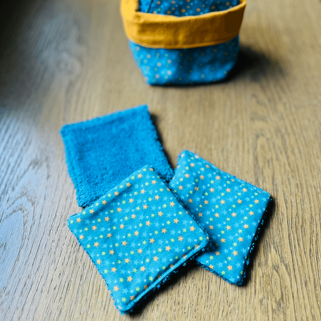 7 Lingettes nettoyantes avec panier 