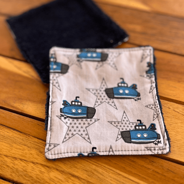 10 Lingettes nettoyantes enfants avec panier 