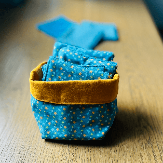 7 Lingettes nettoyantes avec panier 