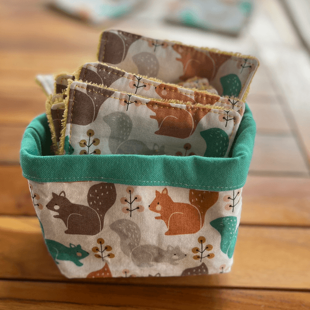 10 Lingettes nettoyantes enfants avec panier